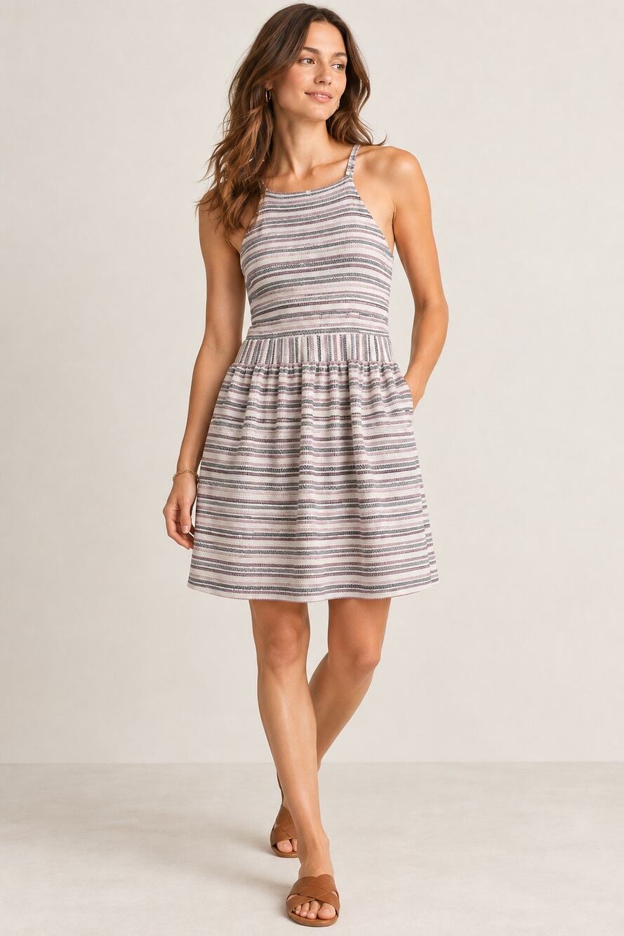 Banana Republic Striped Knit Halter Dress | Size 2
